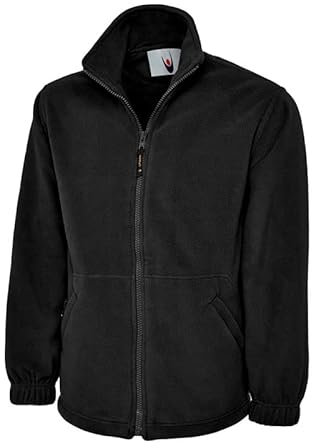 Classic Full Zip Fleece Jacket (Color - Black, Size - XL)