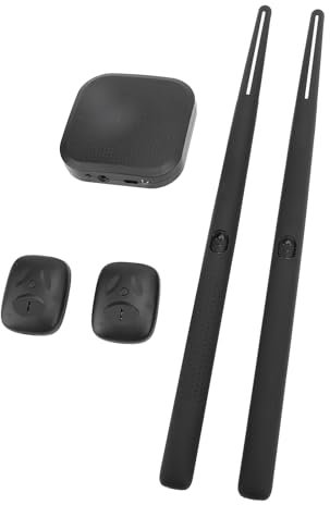 Ensemble de batterie à air électrique, baguettes de batterie à air portables sans fil, ensemble de batterie électronique virtuelle avec baguettes, pédales, effet de lumière coloré, outil d'instrument