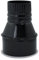 CAEXVEN Reducción Tubo Chimenea 250 a 200mm - Adaptador Negro Vitrificado para Estufas de Leña - Reductor Macho-Hembra - Tubo Estufa