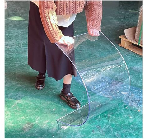 GOFQB Pannelli policarbonato Resistente ai Raggi UV e alla Pioggia Pannelli Trasparenti in policarbonato per: Pannelli per vetrate Esterne(1.2x8m/4x26.2ft)