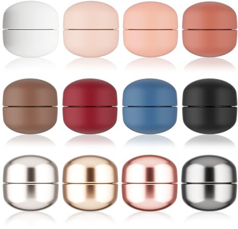 Janety 12 Paar Hijab Magneten, Magnetischer Hijab Clip, magnetknöpfe ohne nähen, magnetische kleidungsclips, magnetische Knöpfe ohne Nadeln für muslimische Schals, Hijabs, Kleider, Strickjacken