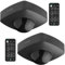 Oktaplex 2er Set Tim Bewegungsmelder aussen 360 Grad Infrarot-Sensor inkl. Fernbedienung Decken-Bewegungsmelder IP65 anthrazit 230V