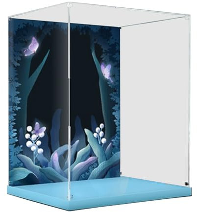 Acrylic Display Case is Compatible with Lego 10311 Orchid Model, Collectibles Dustproof Clear Display Box (only Storage Box 3mm)35×29×42cm