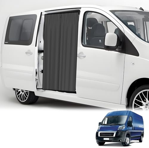 Zanzariera di ricambio per Fiat Ducato/Peugeot Boxer/Citroen Relay 2006 – 2024 (X250/X290 H2/H3/L2L3L4), rete a stratificata, zanzariere magnetiche traspiranti, porta laterale per auto scorrevole