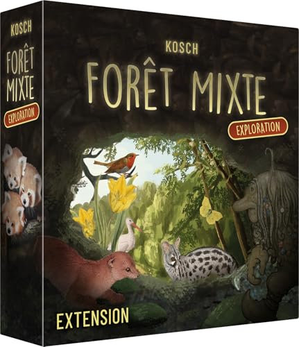 Asmodee - FORÊT Mixte Extension : Exploration - Jeu de Société pour Adultes & Enfants dès 10 Ans - Jeu de Cartes Famille - 55 Nouvelles Cartes - 1 à 5 Joueurs - Version Française