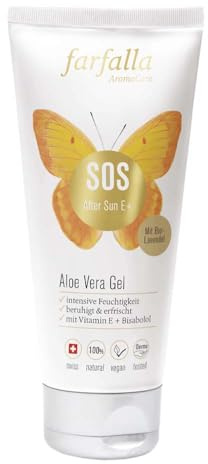Farfalla Natural Sun Care, SOS After Sun E+ Aloe Vera Gel, 100 ml