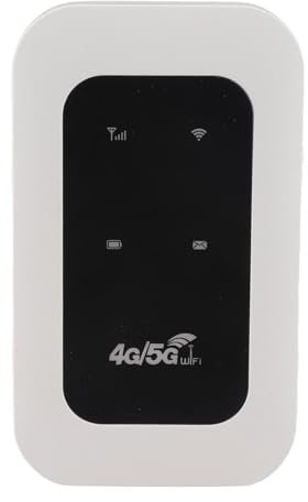 ASHATA Portable 4G LTE WiFi Router 300Mbps Pocket WiFi Hotspot for Travel Mobile Hotspot Device with 2100mAh Battery Supports 10 Devices USB C Powered