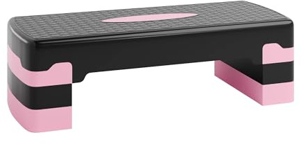 Ultrasport Aerobic Steppbrett I Step Up Board Rutschfest, 2 & 3-fach Höhenverstellbar I Fitness Stepper für Zuhause, Stepboard, Stepbench Brett 68 x 28 cm