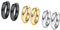 PROSTEEL 3 Paare Ohrringe Set 10mm Creolen Huggie Kreolen Ohrringe Edelstahl Hoop Klappcreolen Ohr Piercing Gold Schwarz Silber 3 Farbe Set