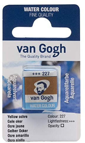 Van Gogh-Aquarellfarbe, halbes Näpfchen, Gelber Ocker 227