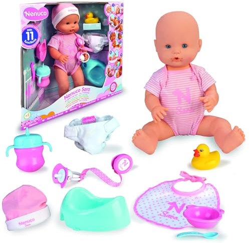 Nenuco Sara - Poupée Bébé 11 Fonctions (Famosa 700015154) Multicolore Taille Unique