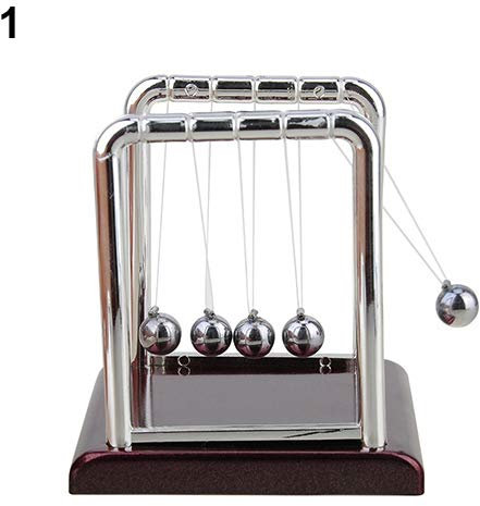 cuiyoush Cuna bola de equilibrio de acero de la física de la ciencia péndulo juguete divertido regalo decoración del hogar mesa decoración S
