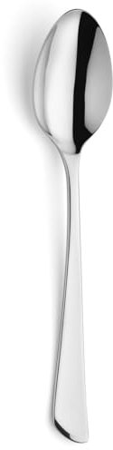 Amefa Juno Set of 12 Table Spoons, 18/0 Stainless Steel, Thickness 3 mm, Single-Coloured