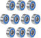 sourcing map 10 Stück Kugellager Rillenkugellager MR83-2RS 3mm Innendurchm 8mm Außendurchm 3mm Bohrung Doppelt Abgedichtet Chromstahl Blau Z2 für Skateboard 3D Drucker Roller Inline Skates