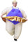 JYZCOS Costume da ballerina gonfiabile per adulti che esplodono divertenti vestiti grassi di Halloween, Viola, Large