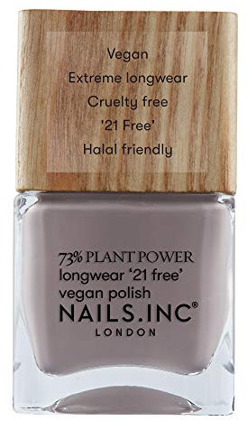 Nails.INC 73% Plant Power Nail Polish, Long Lasting Nail Color Lasts Up to 10 Days, Quick Drying, Cruelty Free, Vegan, 21 Free Formula, What's Your Spirituality?, (14ml)