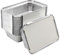 Enpack Aluschale R1-845L - 100 Stück Aluminiumschale mit Deckel - Menüschale - eckige Alu Form mit 845ml - Take away - Grillschalen - Einwegverpackungen - Einmalbehälter Auflauf