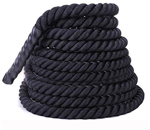 Battle Rope Hua Cuerda De Entrenamiento De Fuerza, Cuerda De Batalla 50 Mm 9 M, Cuerda De Escalada Deportiva Al Aire Libre, Cuerda De Fitness para Entrenamiento Muscular De Cuerpo Entero para Hombres