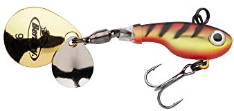 Berkley Pulse Spintail, Jig Lure with Spinner Blade & Berkley Fusion Treble Hook - Long Casting Hard Bait for Perch, Trout, Pike, Unisex,Yellow Perch, 14g | 70mm