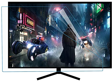 ZLSD 48 Inch Tv Screen Protector Hd Film, Anti Blue Light Anti-scratch Injury, No Bubble, Suitable for Lcd Monitors, Tvs, Pcs,HD-48inch(1062x597MM)