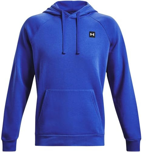 Under Armour Mens Fleece Tops Men's Ua Rival Fleece Hoodie, Versa Blue, 1357092-486, MD