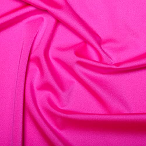 Tissu Lycra Spandex stretch - Rose fluo, échantillon