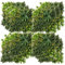 Outsunny 12 Stück künstliches Pflanzenwand Hecke 50x50 cm UV-Schutz Sichtschutz Mehrblättriges Design Heckenpflanze für Garten Outdoor Dekor