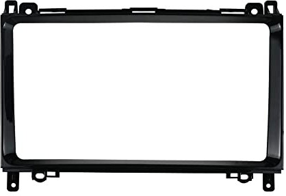 JOYX Doppel Din Autoradio-Rahmen Passt für Mercedes A W169 B W245 Sprinter W906 Vito/Viano W639 VW Crafter - Schwarz