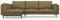 comfortly Nockeby 2-Sitzer-Sofa mit linker Chaiselongue-Schonbezug, handgefertigt, kompatibel mit Nickelby-Sofa mit Chaiselongue, linke Seite, nur Bezüge (Krone, Olivgrün)