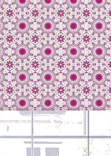 Lister Cartwright Olivia Bard Jaipur Indian Design Blackout Roller Blinds Windows Blind Child Safety Easy Fit Made to Measure (Pink, 90 cm Width x 140 cm Drop)
