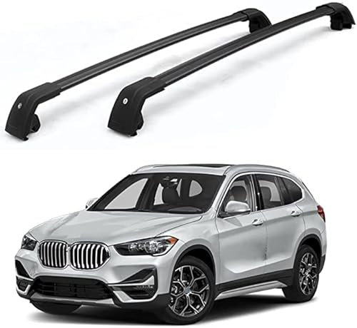 Relingträger Dachträger Dachgepäckträger Kompatibel für BMW X1 F48 2016-2020, Fahrradträger Dachboxen Dachgepäckablage Dachteile