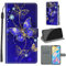 for iPhone 12 Pro Max Case, PU Leather Wallet Book Flip Folio Stand View Cover Pouch Compatible with iPhone 12 Pro Max Phone Case (Butterfly)