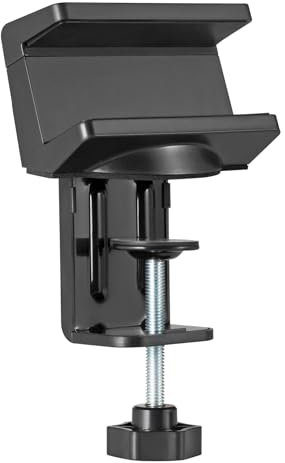 MaxTrack NVZ1L Table Clamp for Power Strips or USB Hubs - 40-60 mm Wide, Desk Mount, Protective Silicone Pads