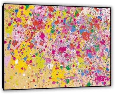 LZ6J8C9 Leinwandbilder,Walasse Ting Poster und Druck auf Leinwand Berühmte Sweet Milky Way Reproduktion Wandkunst bilder auf Leinwand für Wohnzimmer 70x90cm(28x35Zoll) Silberrahmen