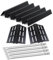 Dictirdy Porzellanemaillierte Flavorizer Bars 44,5 cm 4 Brenner-Röhren 62752 Hitzeschutz-Grill-Ersatzteile für Weber Genesis 300 Serie mit Frontsteuerung 7620 E310 E320 EP330 S-330 7621