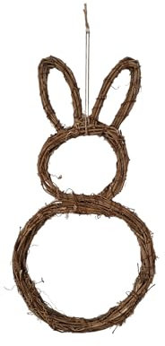 Osterkranz, Osterhase, Rattankranz, Rattandekoration, Türkranz, Wohndeko, Ostergeschenk, Mitbringsel