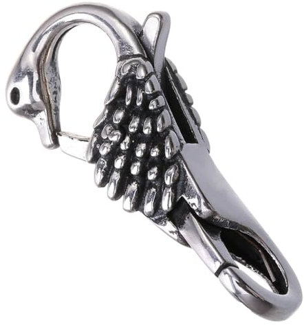 My-Bead bezaubernder großer Doppelkarabiner 925 Sterling Silber Schwan für Armbänder Halsketten Kettenverschluss DIY