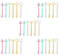 Fransande 30 Stk Schlüssel Gelstift,Key Shape Pen Vintage Gelschreiber Kugelschreiber,Schlüsselform Student Stift Kunststoff, für Kinder und Erwachsene Skizzieren Zeichnen Schule Bürobedarf