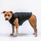 Spark Paws Warmshield™ Hundejacke Wintermantel, Warmes Fleece, Wasserabweisend, Winddicht, Reflektierende Weste, Geeignet für Mittelgroße und Große Hunde, Kälteschutz Schneejacke Parka - Black - 4XL