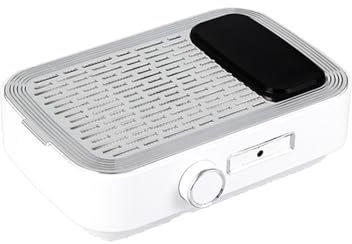 Aspirador de uñas, aspirador de uñas, Aspirador de uñas de gran potencia, 150W, servilletas for uñas, Material profesional recargable, herramientas de manicura y pedicura, ventilador for polvo de uñas
