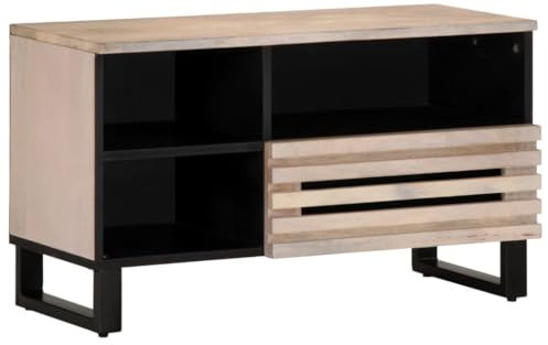 vidaXL Mueble de TV Madera Maciza de Mango 80x34x46 cm