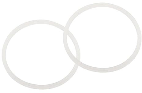 sourcing map 16oz or 20oz Replacement Rubber Lid Seals, 2 Pcs 2.4 Diameter O Shaped Resealable Lid Gaskets for Stainless Steel Insulated Tumbler Mugs Cups Vacuum, White