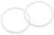 sourcing map 16oz or 20oz Replacement Rubber Lid Seals, 2 Pcs 2.4 Diameter O Shaped Resealable Lid Gaskets for Stainless Steel Insulated Tumbler Mugs Cups Vacuum, White