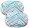 Häkelgarn Baumwolle Häkelwolle Chenille Wolle zum Häkeln 2 X 50g Häkelwolle, Blau Garn Dickes Baumwoll-Nylon-Mischgarn