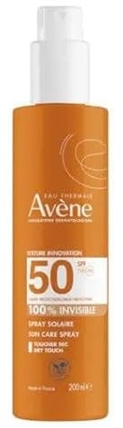 Avène Spray Solare Protezione Alta SPF50 Solare per Pelle Sensibile, 200ml