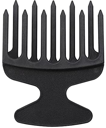 Peigne à cheveux afro large en plastique - Pour démêler les tresses - Brosses à cheveux - Huile - Fourche - Coiffure - Modélisation