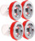 ORFOFE 4Pièces Noyaux de Siphon de Sol Reflux Filtre de Vidange Évier Protection les Odeurs pour Canalisations de Égouts
