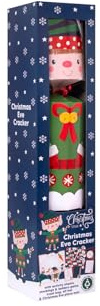 RSW Jumbo Christmas Eve Cracker – 17.5 Giant Cracker with Games, Placemat, Treat Bag & Elf Hat – Family Christmas Table Fun