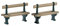 Lemax Christmas Village Accessory-Panca a Due posti, Set da 2