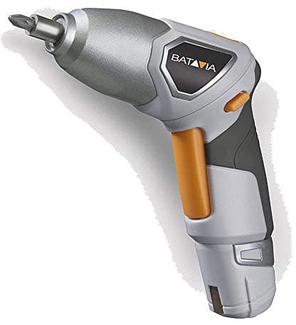 Batavia Cordless Electric Screwdriver with Rapid/Fast Flashcell 60 Seconds Battery Charging Technology with Rear Flashlight and 6 Screw Bits